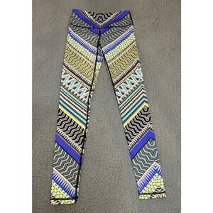 Victoria's Secret VSX Leggings High Rise Neon Geometric Womens XS (B120350)